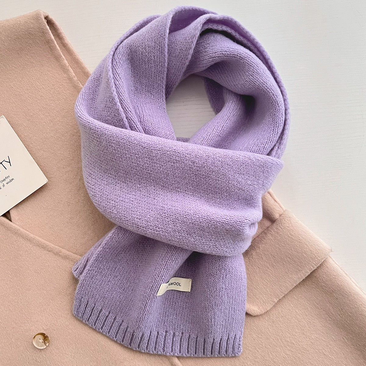 Wool scarf, soft and warm, 150 x 20 cm