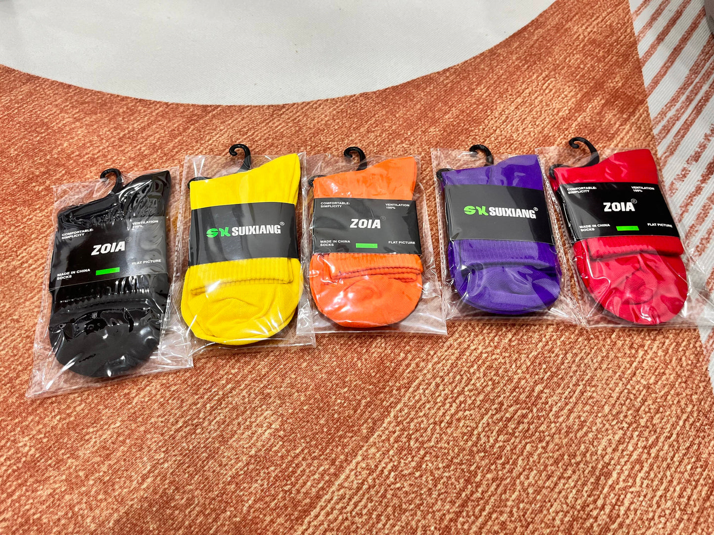 Cotton socks, 2, 5, 10 or 20 Pairs bulk, can Mix Colours